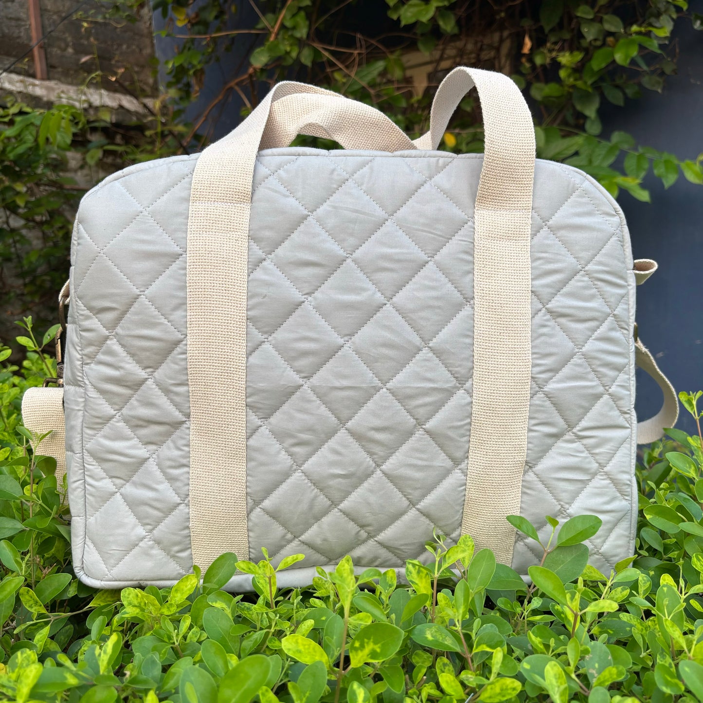 Hand Embroidered Butterfly Flutter Diaper Bag