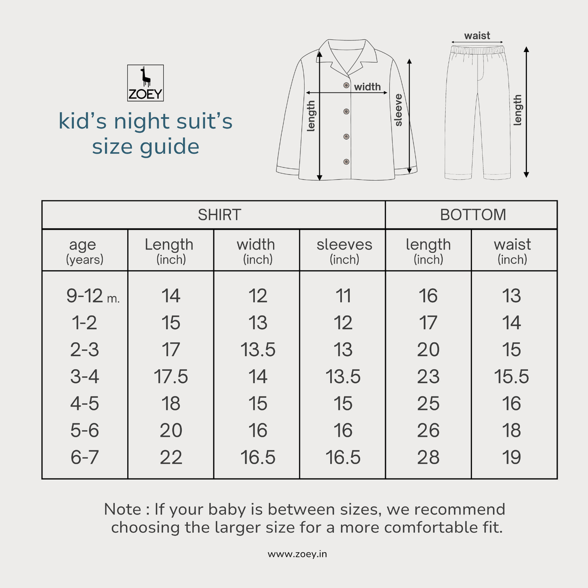Hug Me Tight - Kids Night Suit (Personalised)