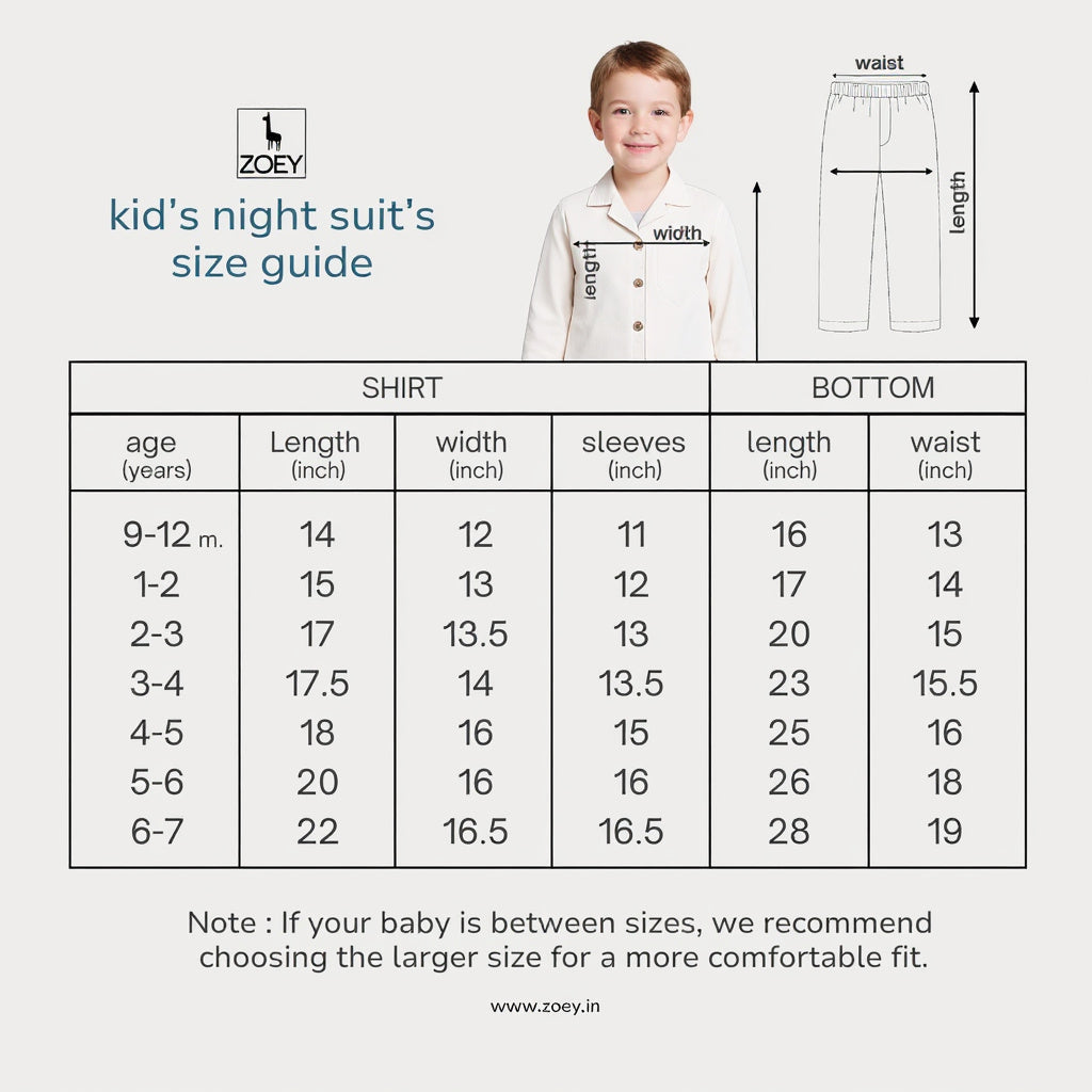 Crayon Cuddle Cotton Night Suit