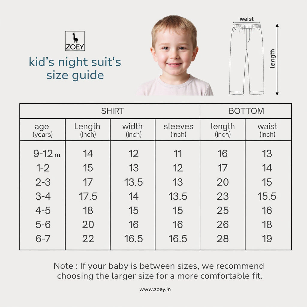 The Cool Nap Club Muslin Nightsuit (Short Sleeves)