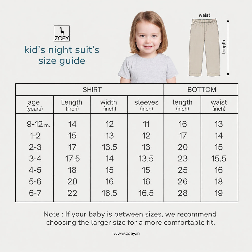 Jamuni Joy Muslin Nightsuit (Short Sleeves)