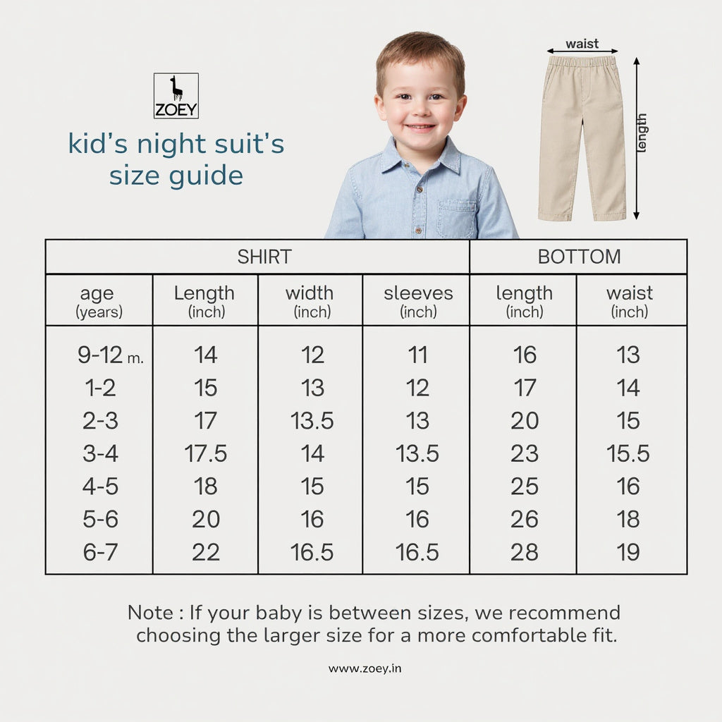 Olive Hush Organic Children Pyjama Set – Muslin Nightsuit