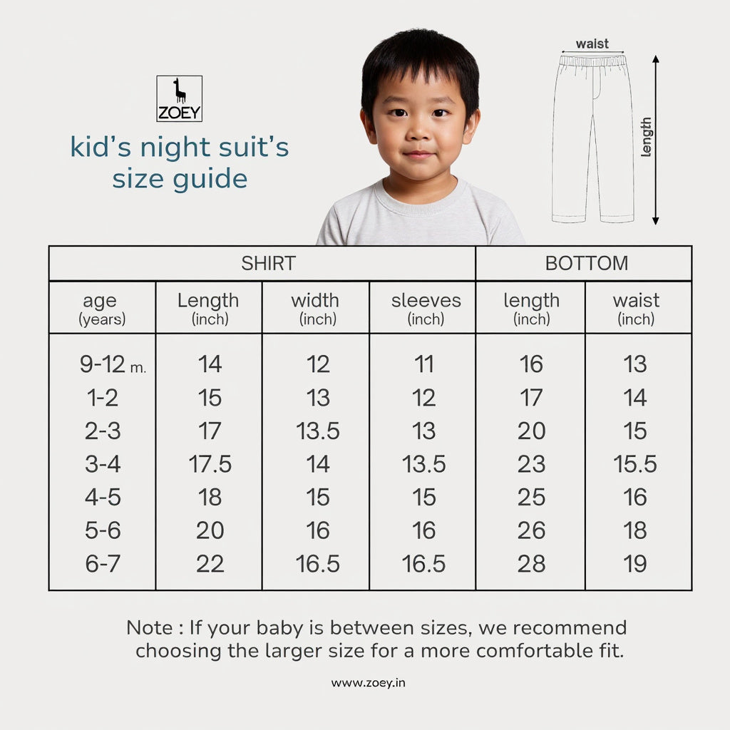 Coastal Cutie Kurta Style Night Suit