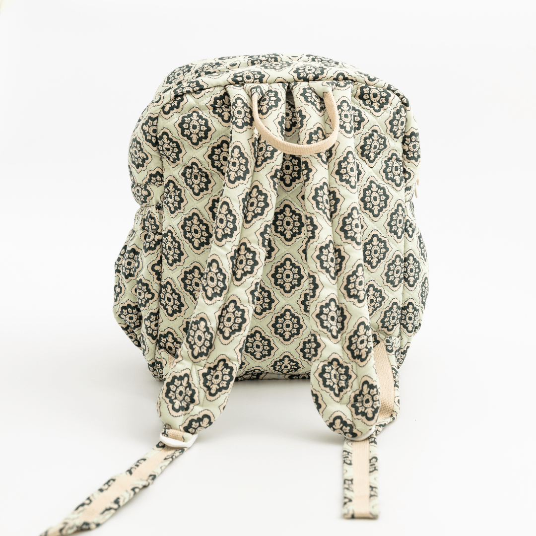 Zoey diaper bag Cotton Mosaic Backpack (Laptop + Diaper Bag)