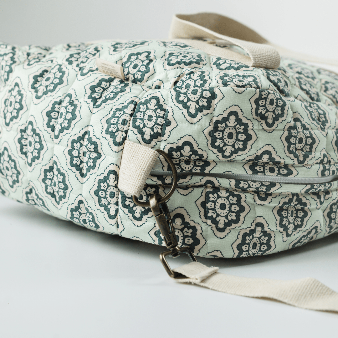 Zoey diaper bag Emerald Trellis Diaper Bag (100% Cotton)