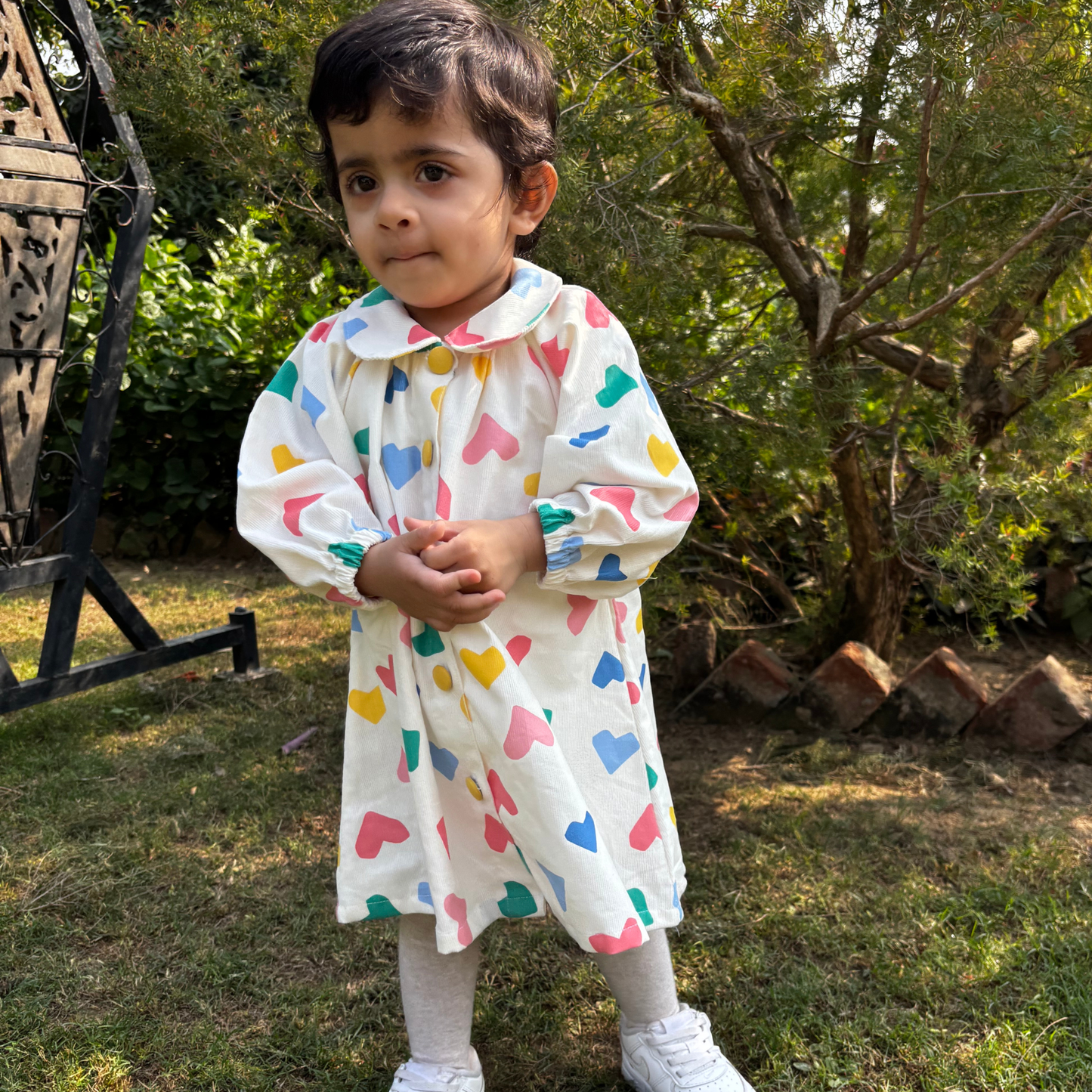 Zoey baby dress Heart Parade Dress (Premium Corduroy)