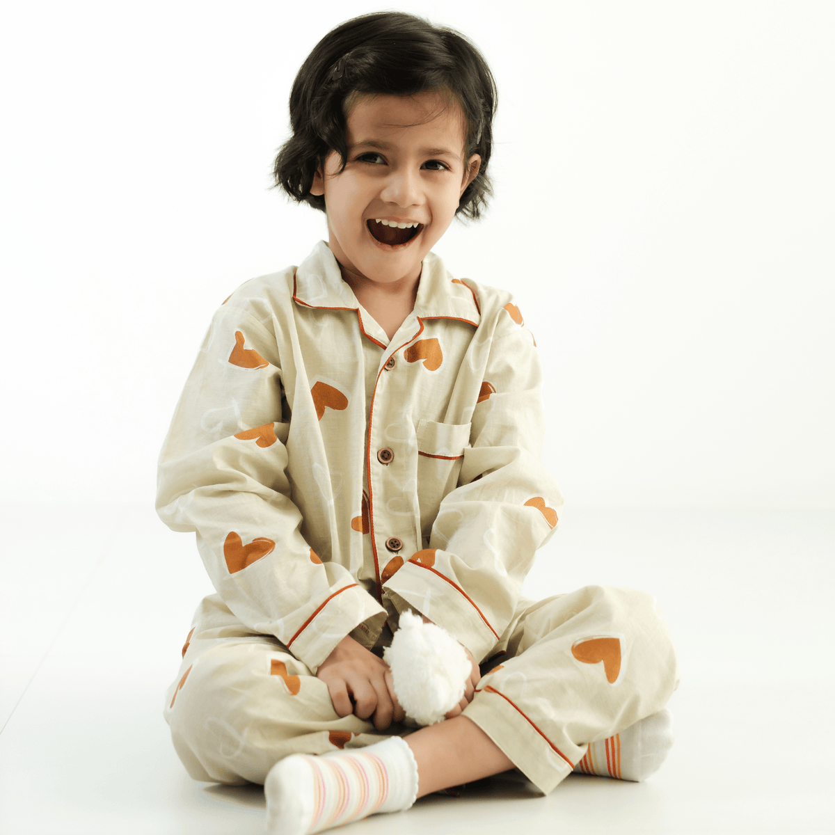 Heart Mode On -  Kids Night Suit (Personalised)