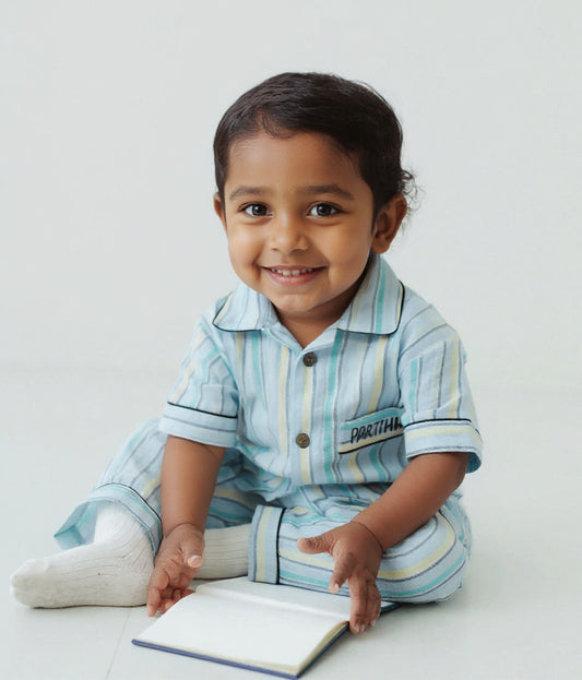 The Cool Nap Club Muslin Nightsuit (Short Sleeves)