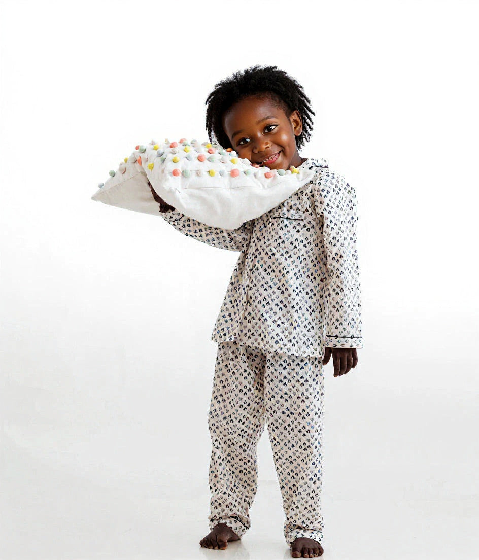 Little Leaflet Cotton Kids Night Suit