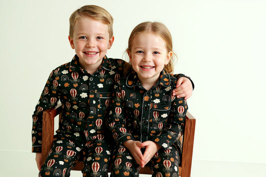 Celestial Voyager Kids Night Suit (Cotton Cambric)