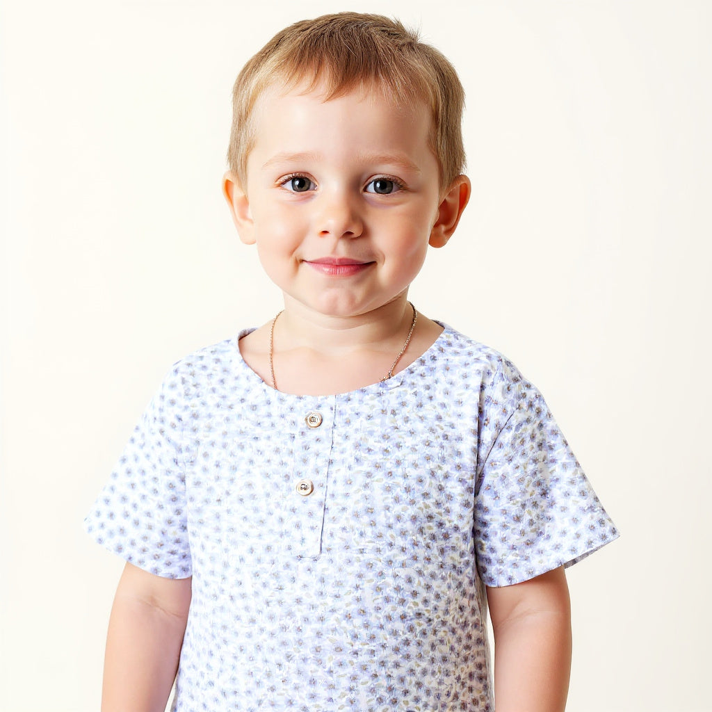 Jamuni Joy Muslin Nightsuit (Short Sleeves)