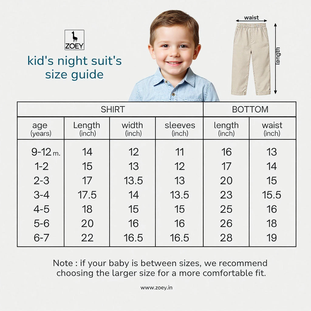 Olive Hush Organic Children Pyjama Set – Muslin Nightsuit