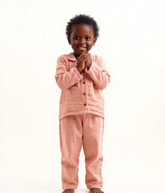 Peony Buds Organic Muslin Nightsuit