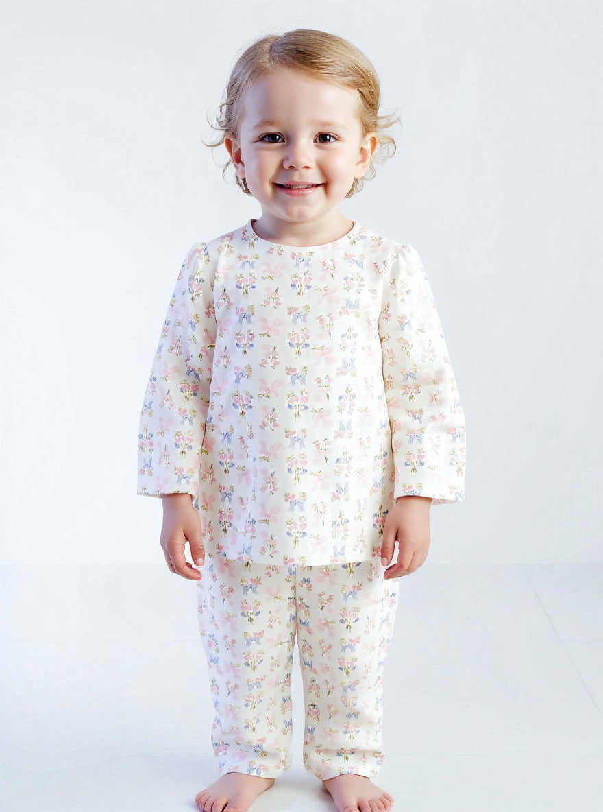 Pretty Bows Girls Night Suit