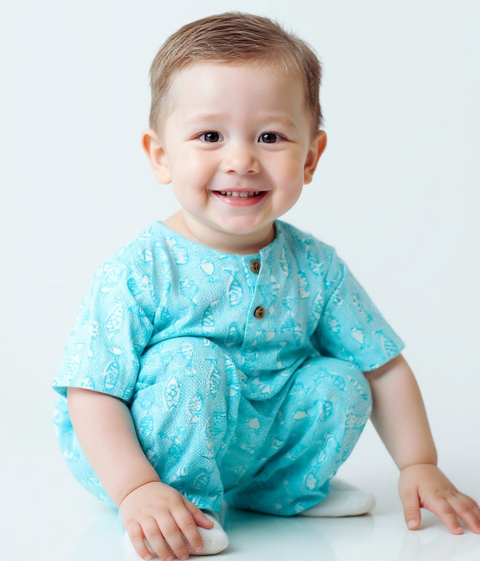 Coastal Cutie Kurta Style Night Suit