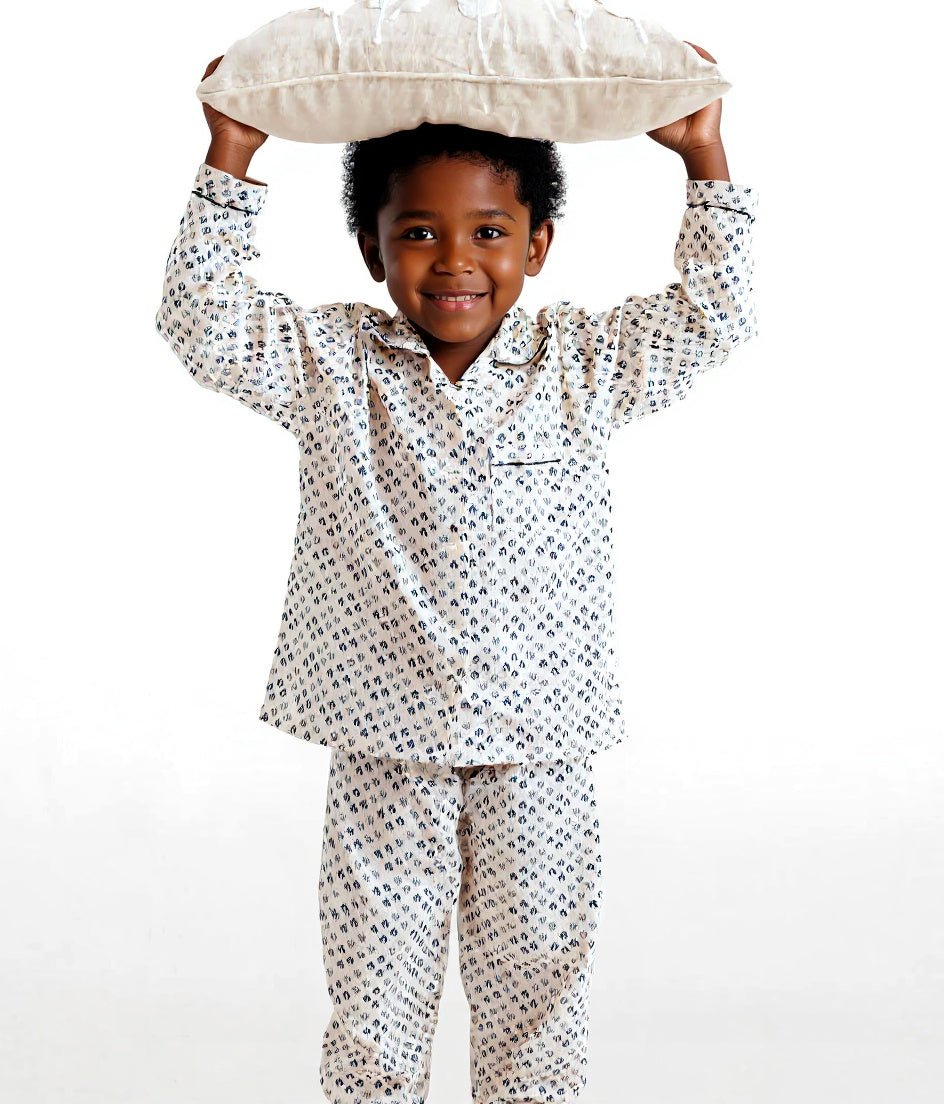 Little Leaflet Cotton Kids Night Suit