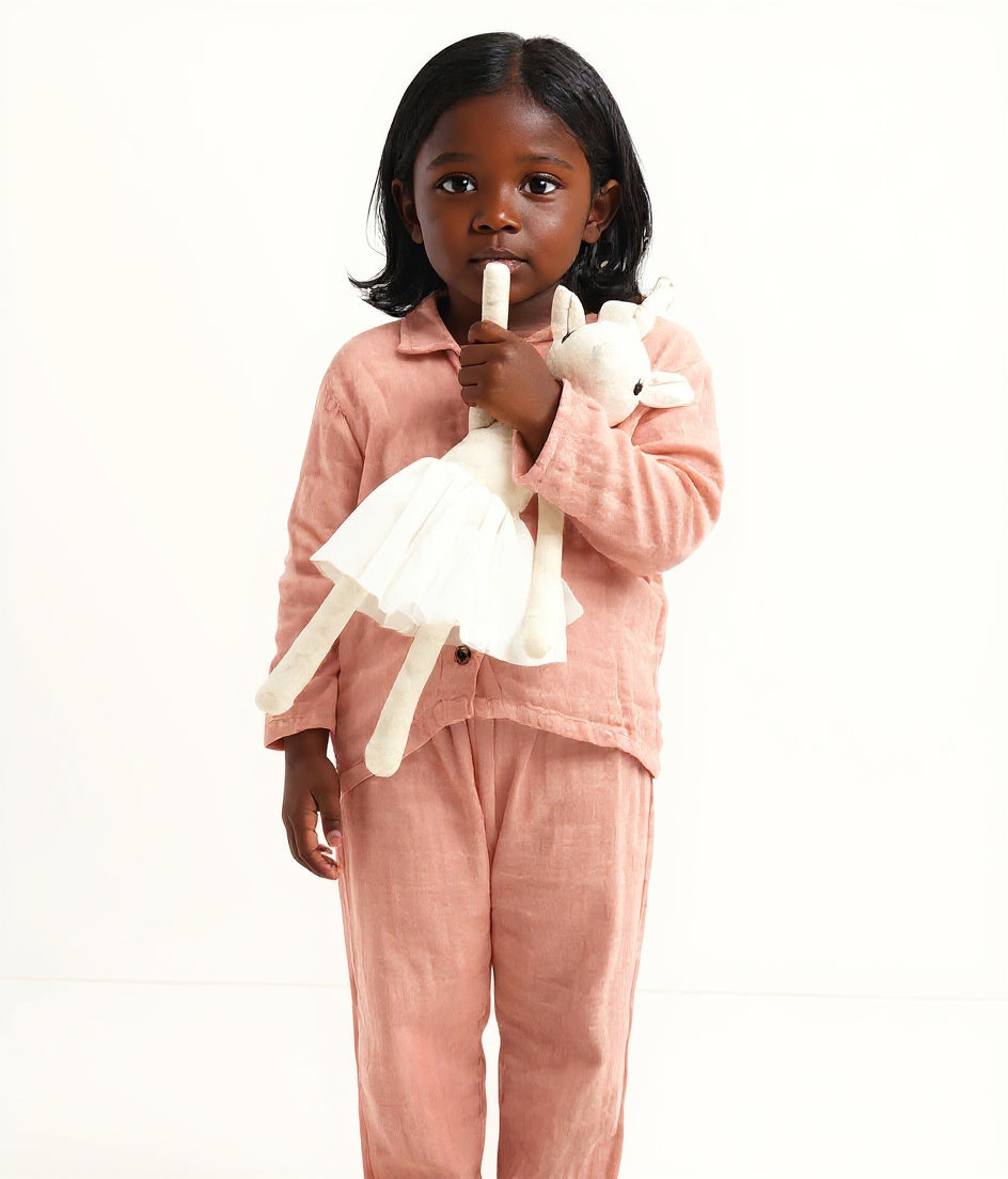 Peony Buds Organic Muslin Nightsuit