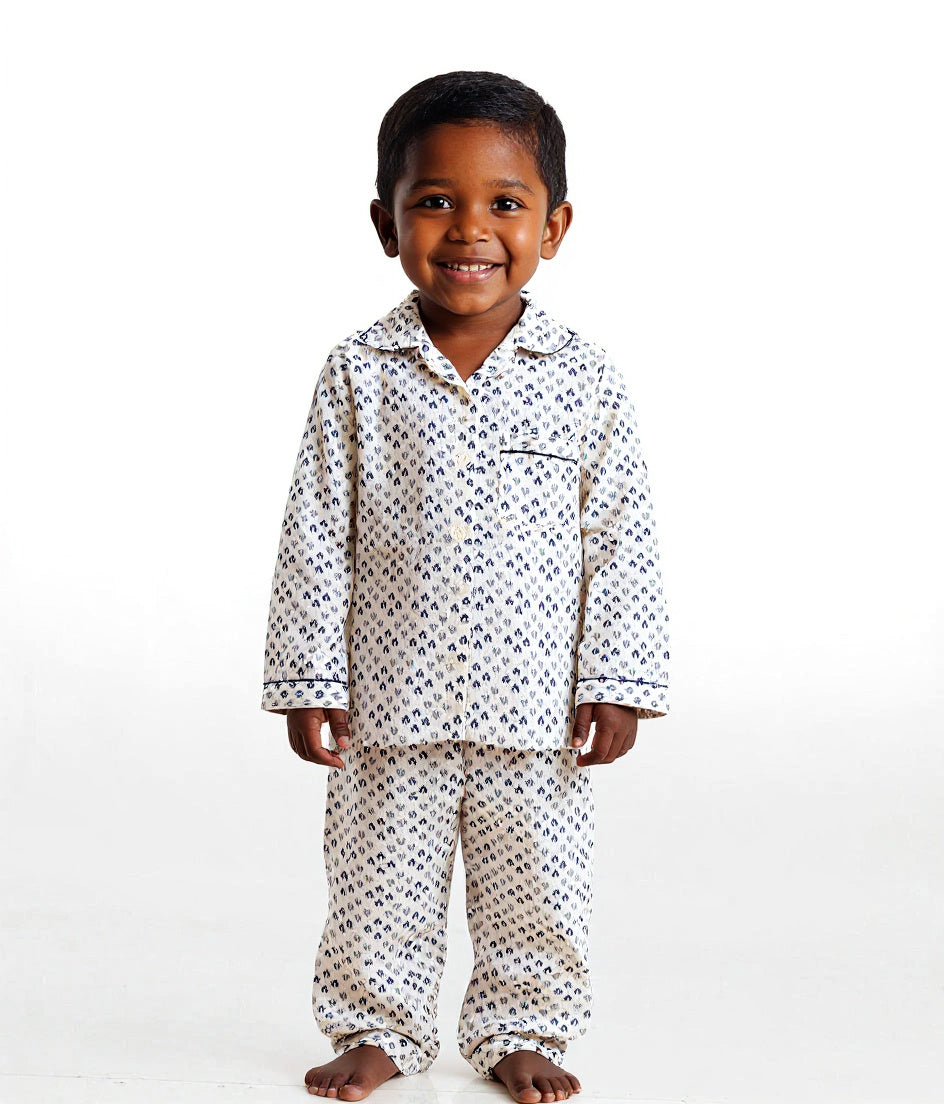 Little Leaflet Cotton Kids Night Suit