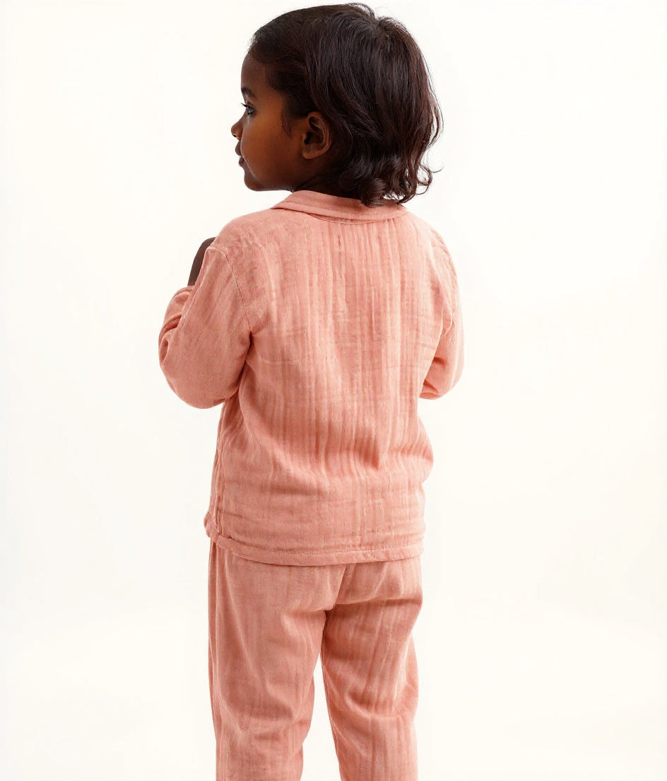 Peony Buds Organic Muslin Nightsuit