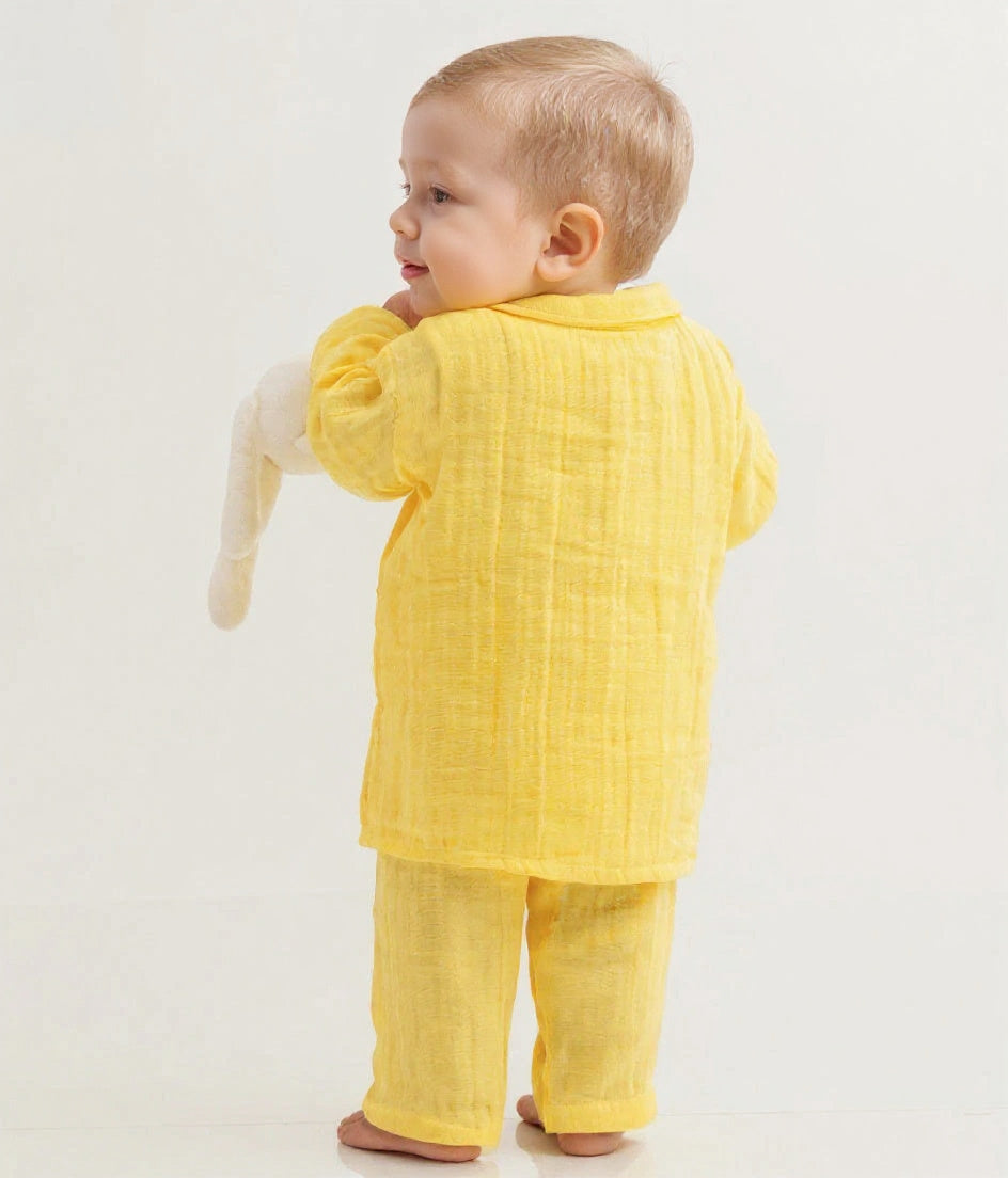 Lemon Drop Organic Muslin Nightsuit