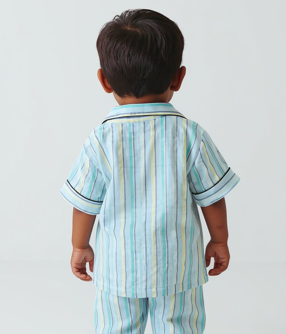 The Cool Nap Club Muslin Nightsuit (Short Sleeves)