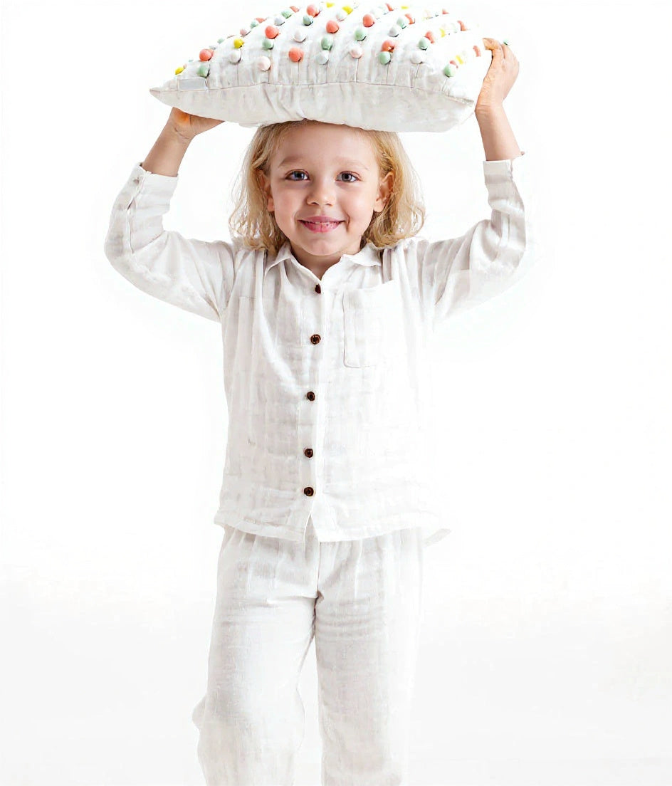 Cloud Hug Organic Muslin Nightsuit