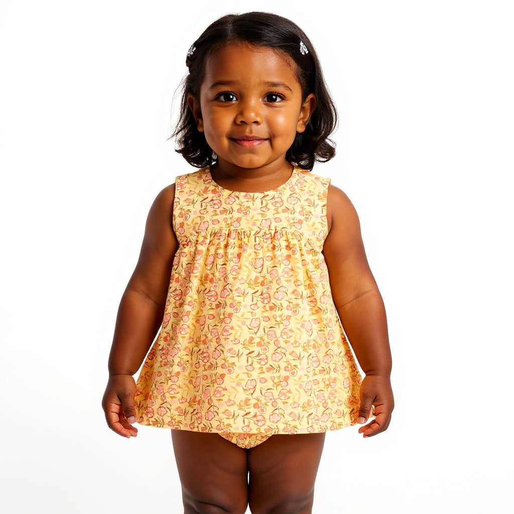 Little Miss Marigold Muslin Girls Night Suit