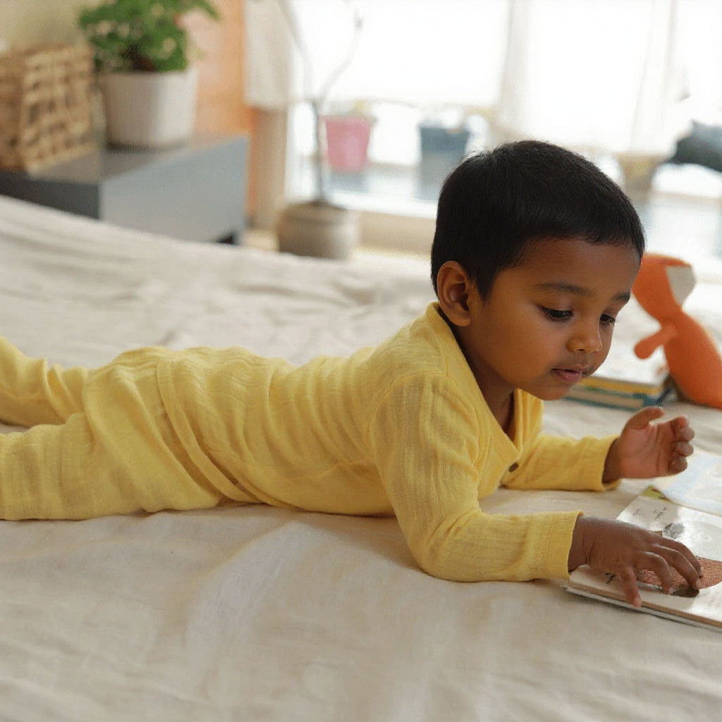 Lemon Drop Organic Muslin Nightsuit