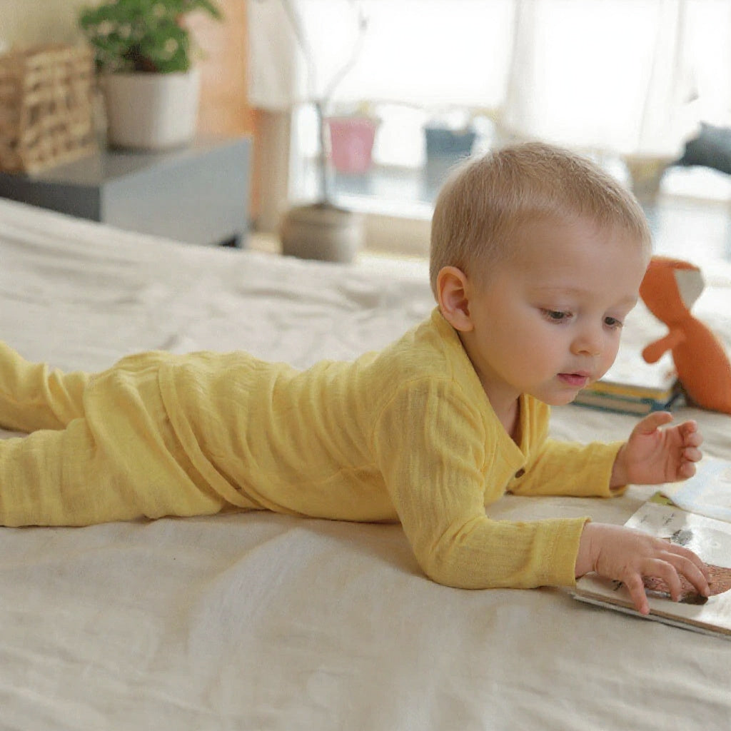 Lemon Drop Organic Muslin Nightsuit