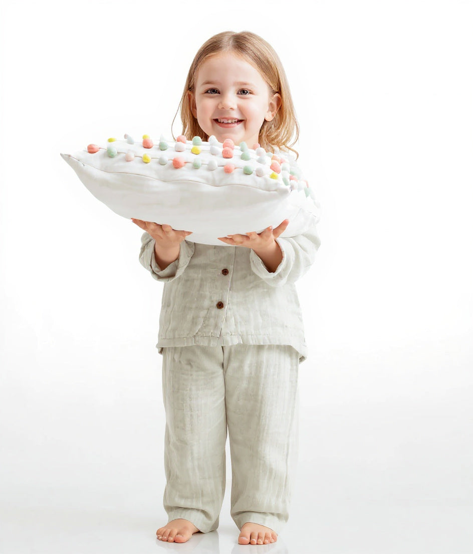 Olive Hush Organic Children Pyjama Set – Muslin Nightsuit