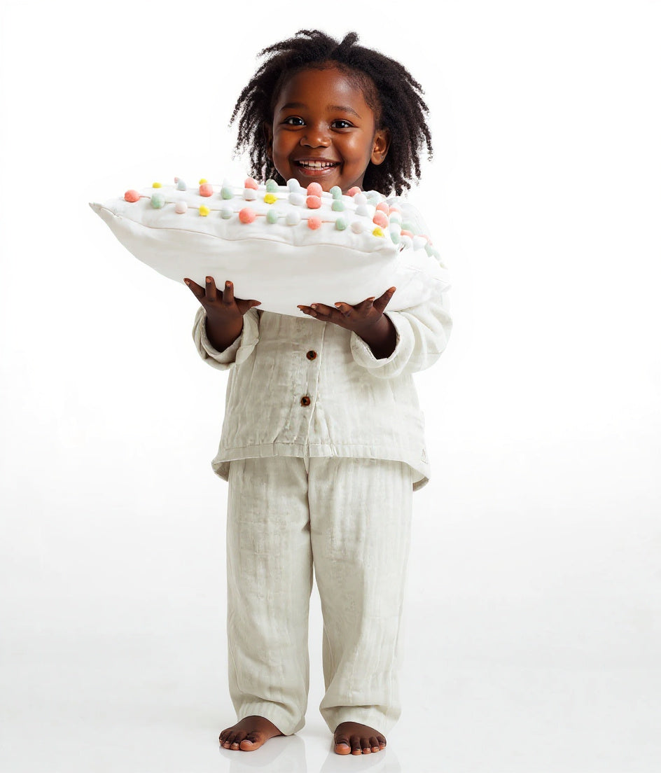 Olive Hush Organic Muslin Nightsuit