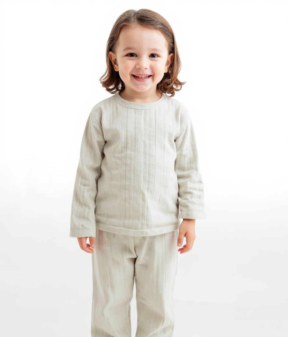 Olive Hush Organic Children Pyjama Set – Muslin Nightsuit