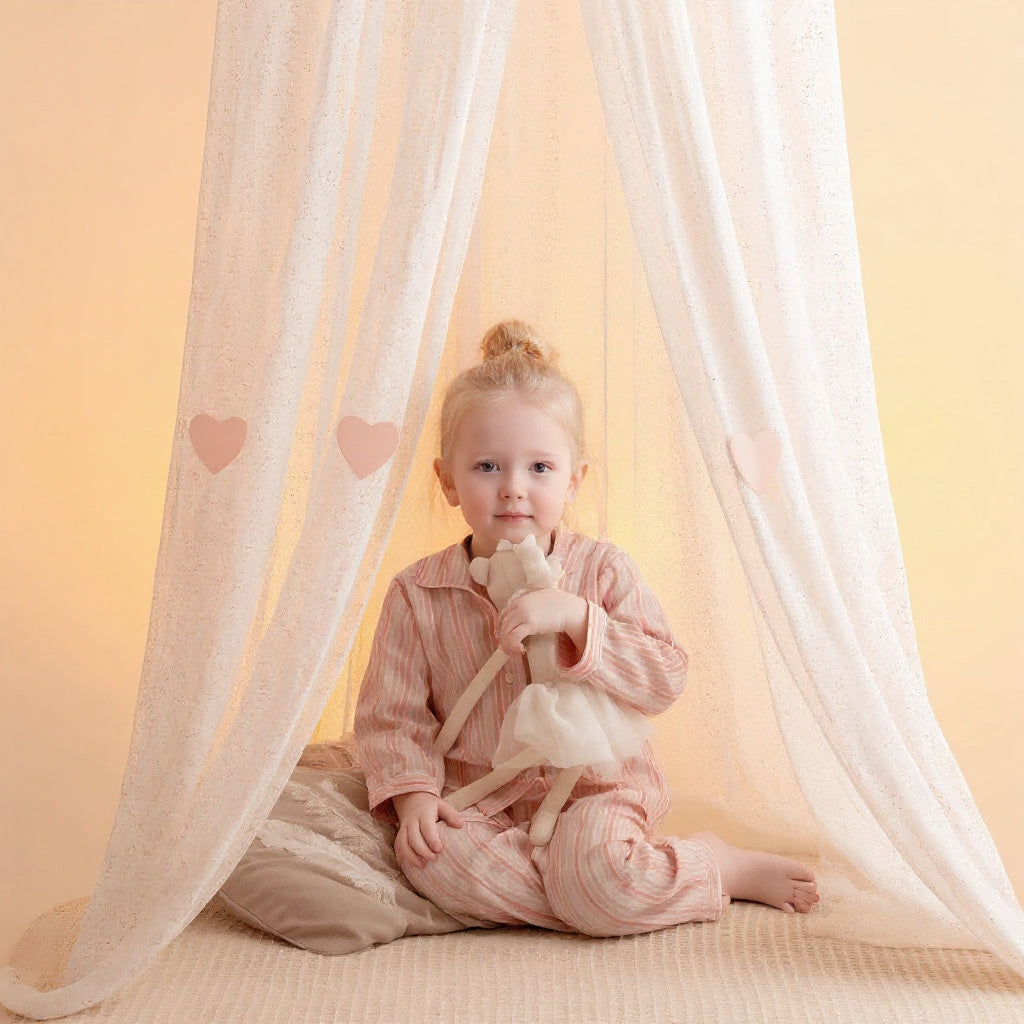 Pillowtime Pink Cotton Kids Night Suit