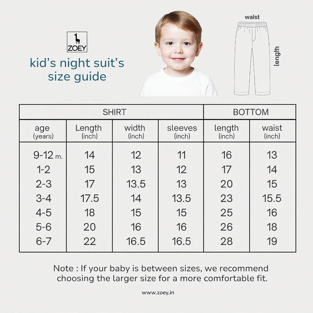 Pillowtime Pink Cotton Kids Night Suit