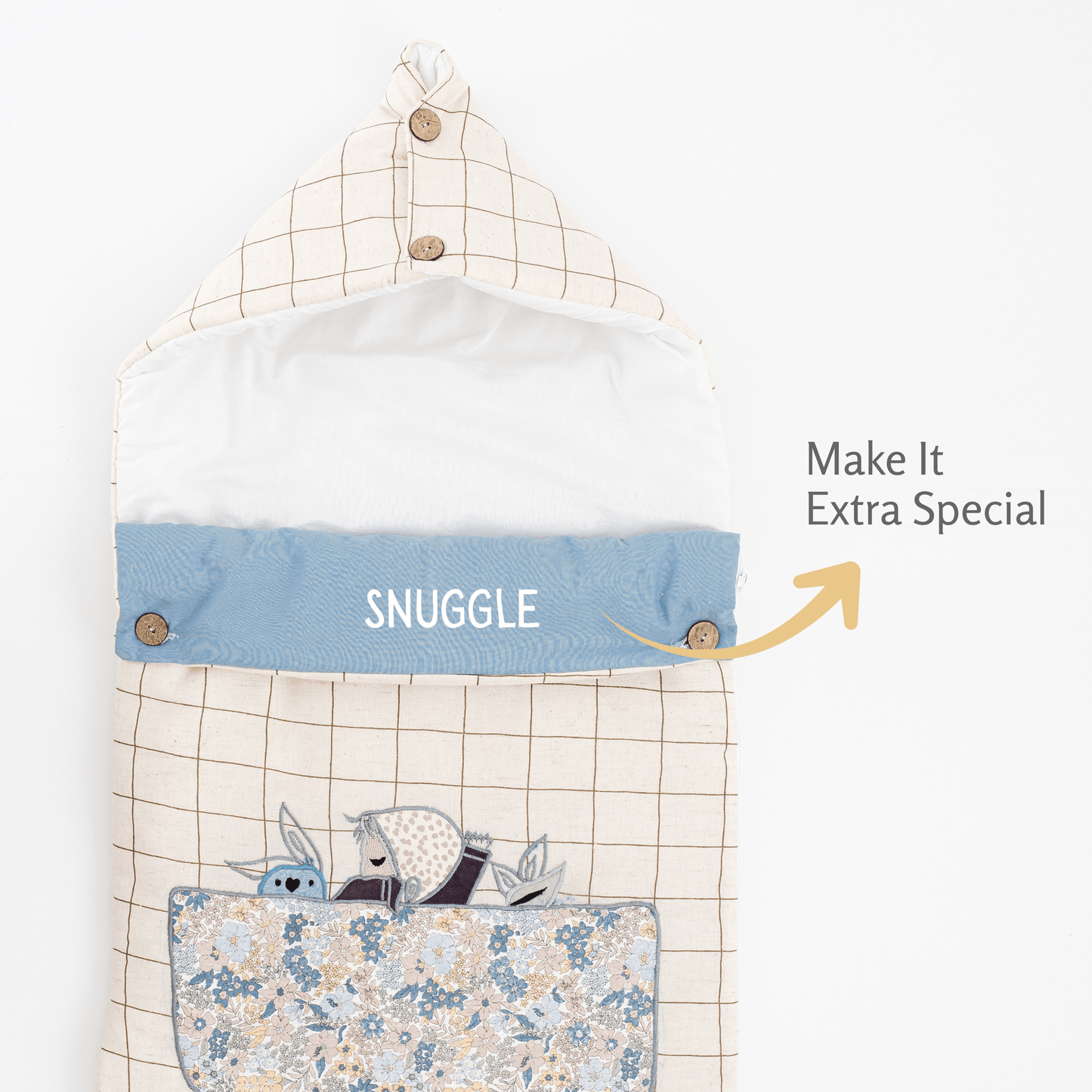Zoey Baby Carrier Nest Kiss Me Goodnight Baby Carrier Nest + Custom Gift Bag (Handcrafted Patchwork)