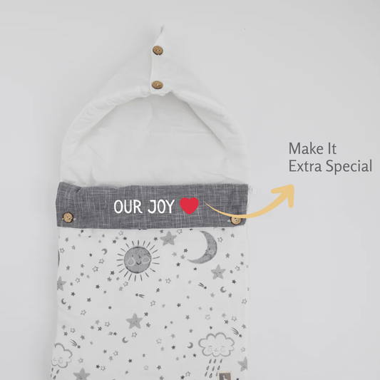 Zoey Baby Carrier Nest Lunar Lullaby Baby Carrier Nest (Muslin),Carrying Nest Bag Portable Travelling Bed for Infants for 0-4 Months