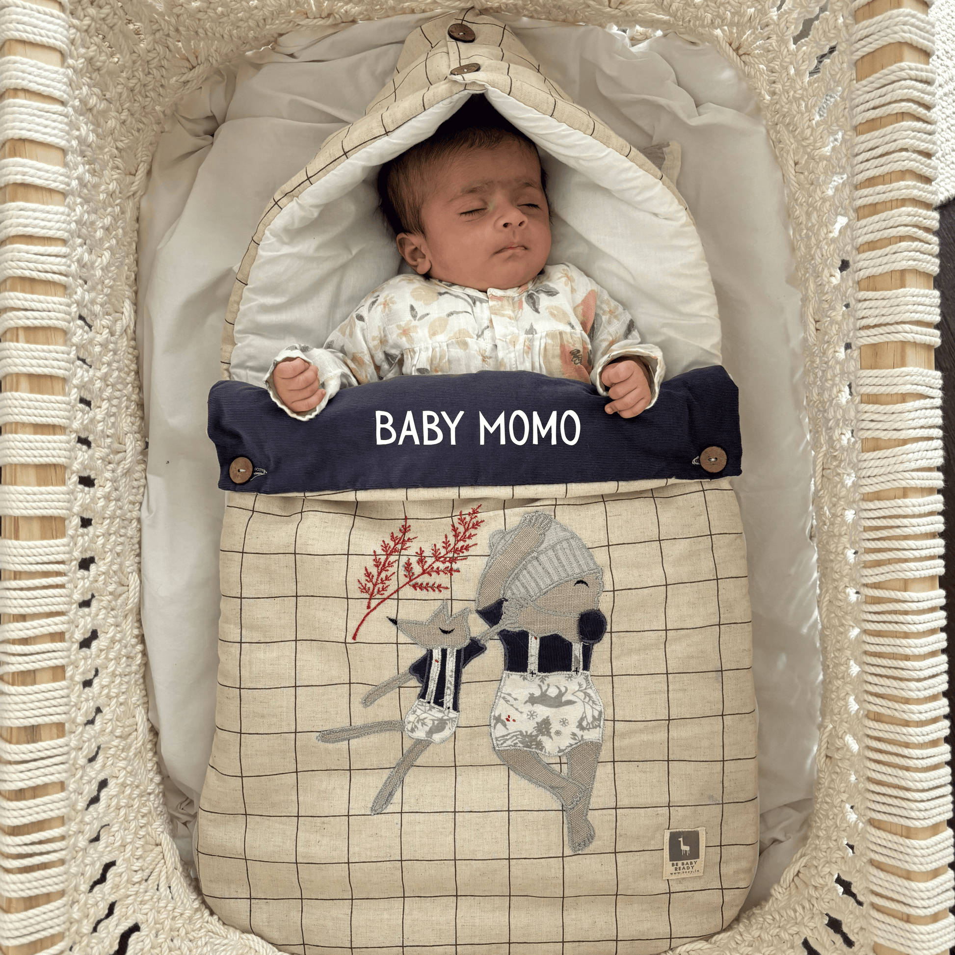 Zoey Baby Carrier Nest Sweet Dreams Baby Carrier Nest + Custom Gift Bag (Handcrafted Patchwork)