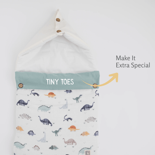 Zoey Baby Carrier Nest The Dino Land Baby Carrier Nest (Muslin),Carrying Nest Bag Portable Travelling Bed for Infants for 0-4 Months