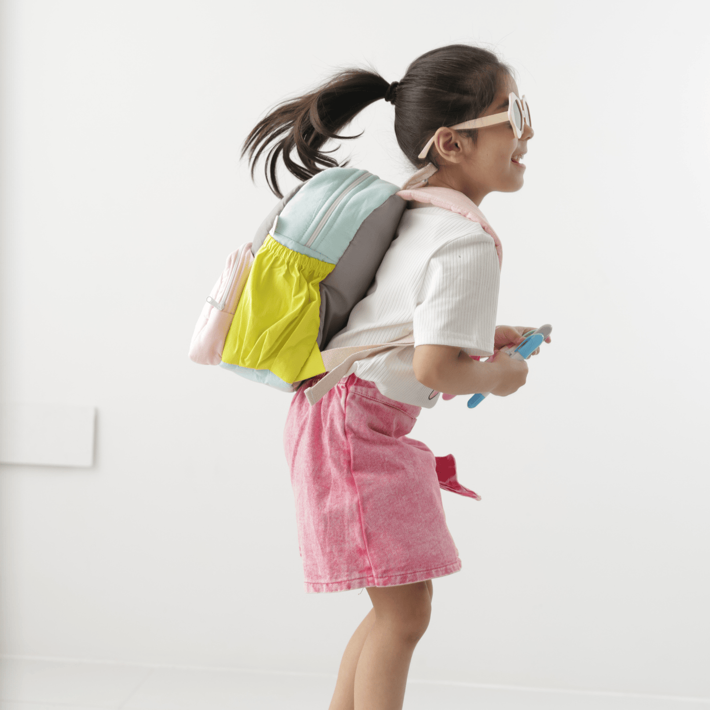 Zoey bonsai backpack Bright Blocks Backpack School Bag (Personalise)