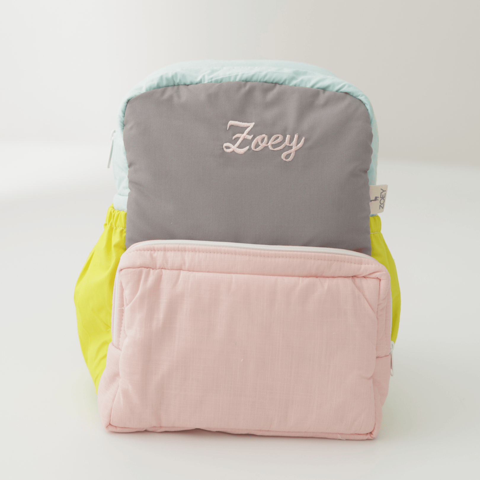 Zoey bonsai backpack Bright Blocks Backpack School Bag (Personalise)