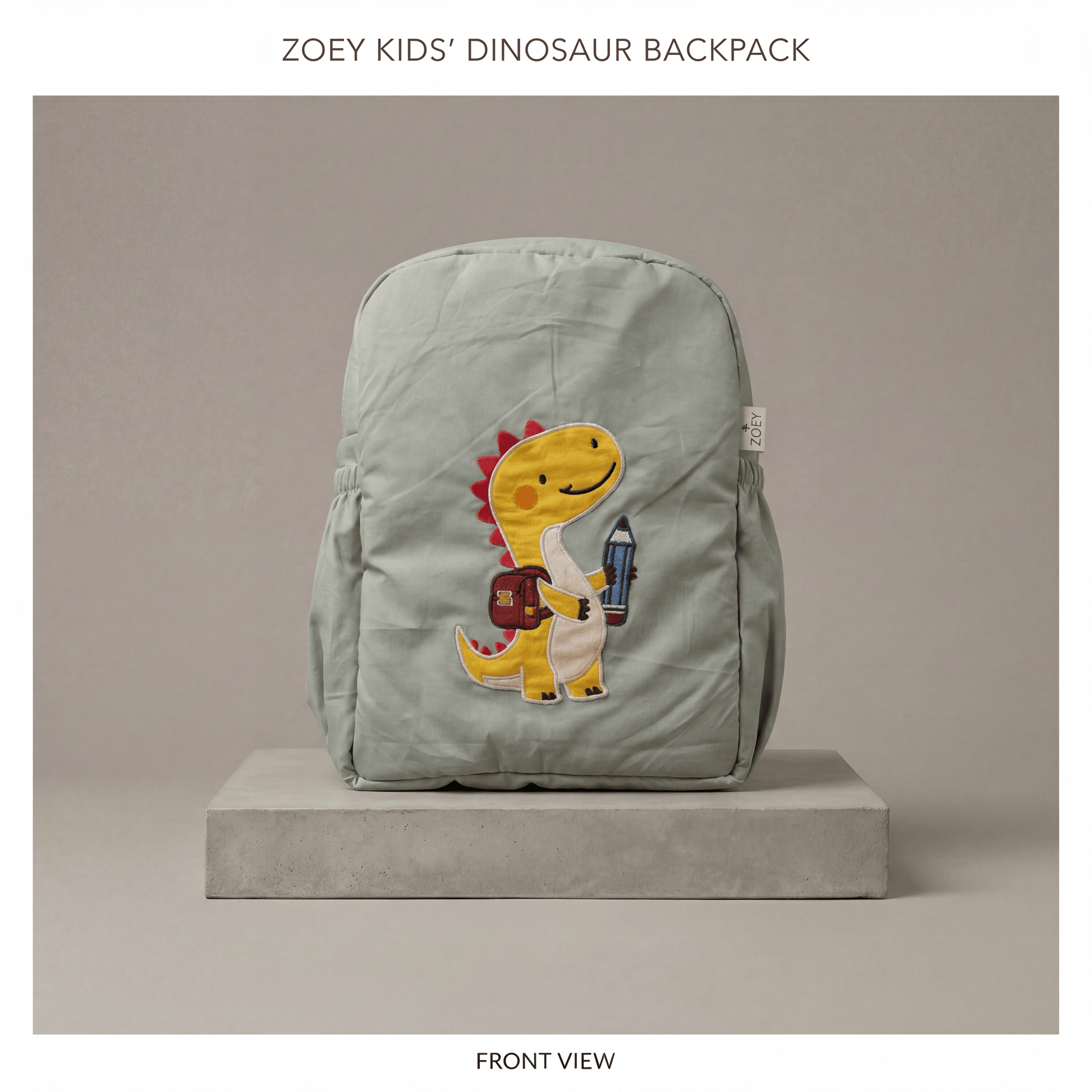 Zoey bonsai backpack Handcrafted Study Buddy Dino School Bag (Personalise)