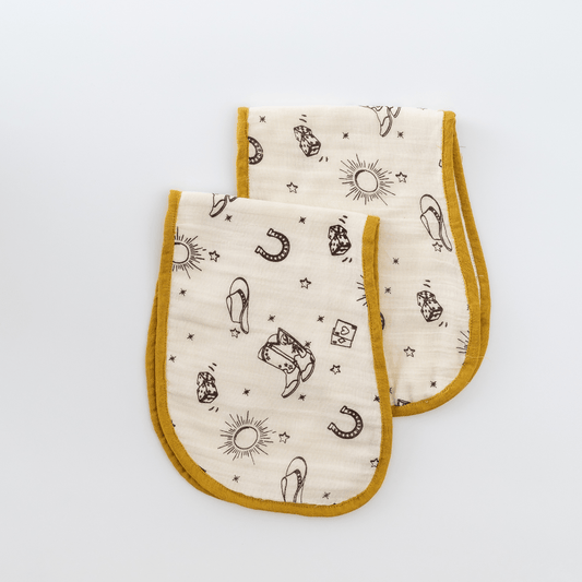 Zoey burp cloth Wild Wild West Burp Cloth (Set of 2)