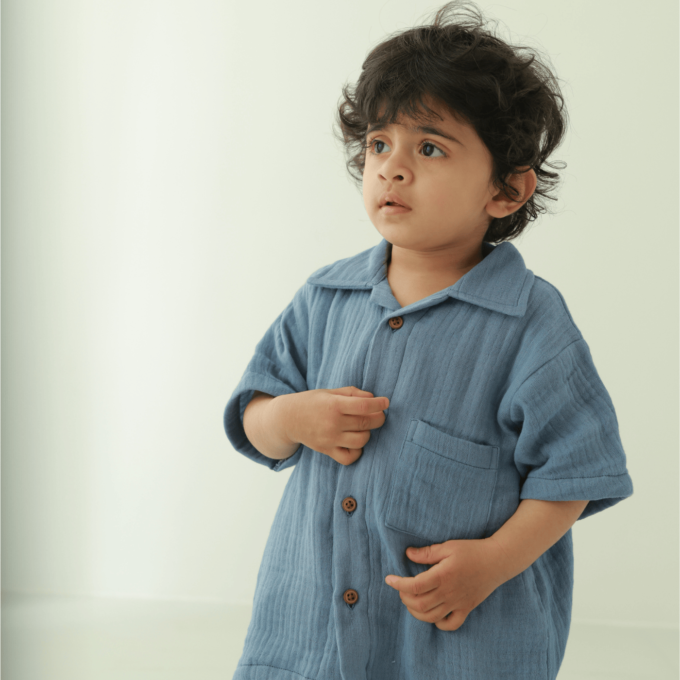 Zoey co-ord set Under the Sky Muslin Co-ord Set (Loungewear for Babies)