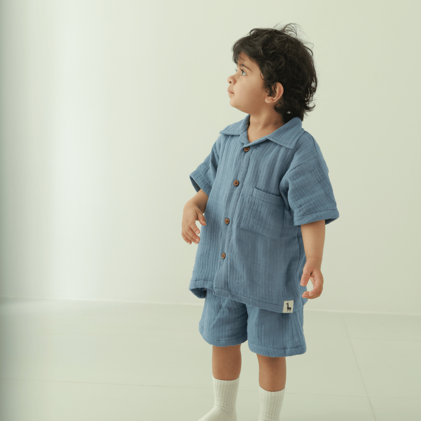Zoey co-ord set Under the Sky Muslin Co-ord Set (Loungewear for Babies)