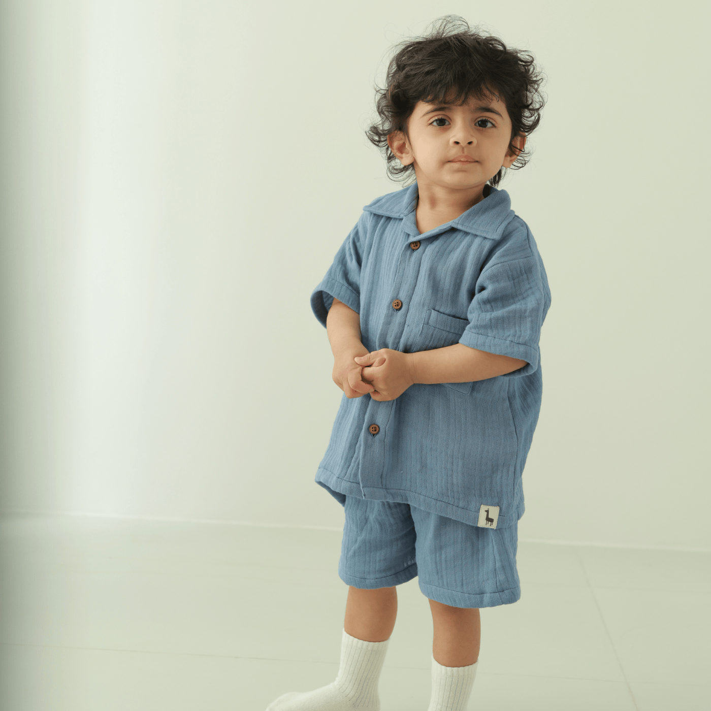 Zoey co-ord set Under the Sky Muslin Co-ord Set (Loungewear for Babies)