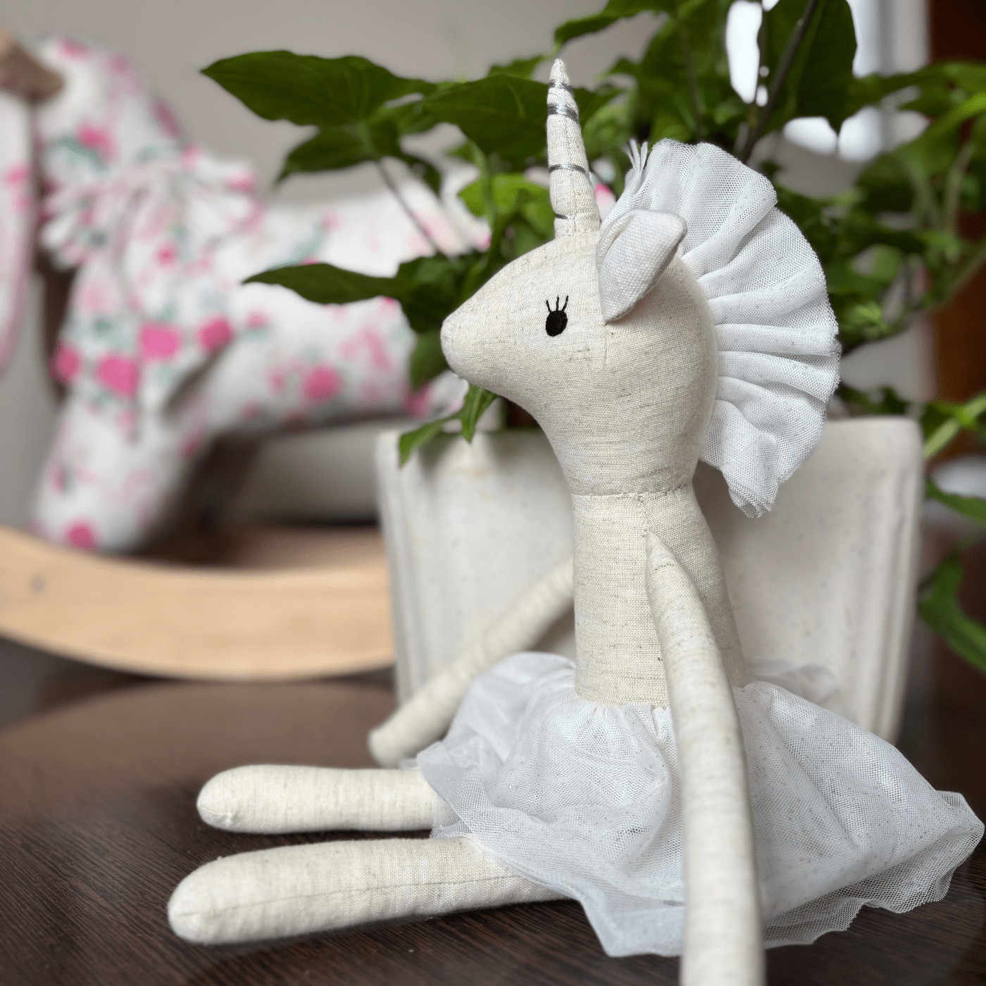 Zoey Cotton Toy Moon - The Twirling Unicorn Doll