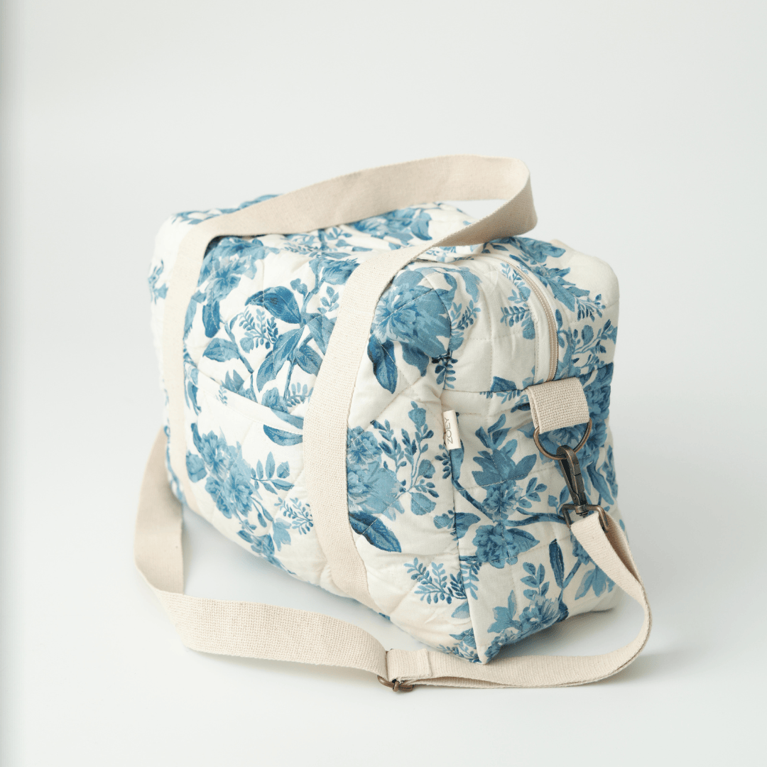 Zoey diaper bag Blue Reverie Quilted Diaper Bag (100% Cotton)