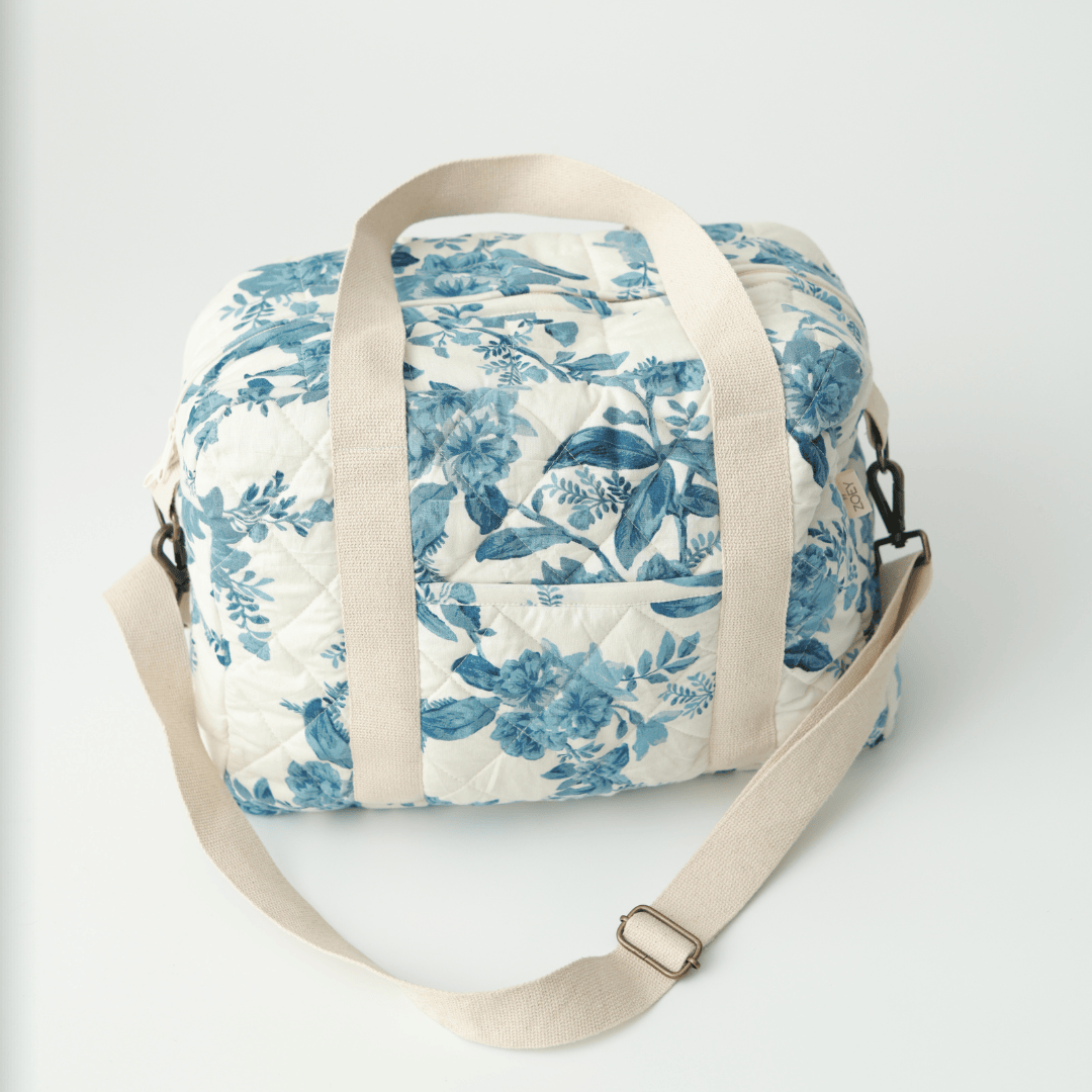 Zoey diaper bag Blue Reverie Quilted Diaper Bag (100% Cotton)