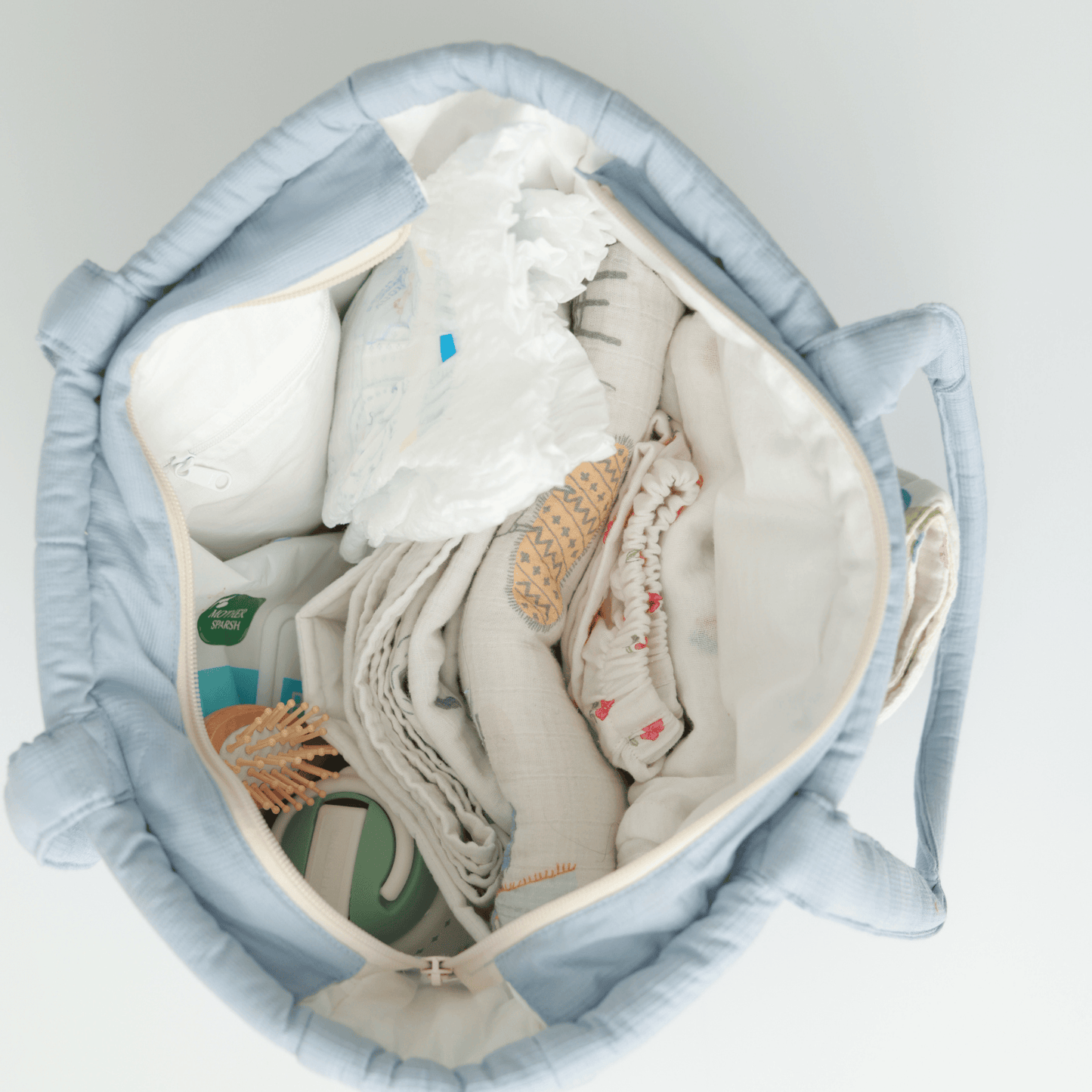 Zoey diaper bag Frost Tote Diaper Bag (100% Cotton)