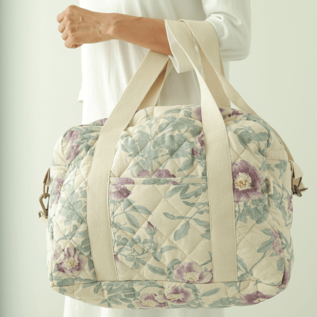 Zoey diaper bag Garden Grace Quilted Diaper Bag (100% Cotton)